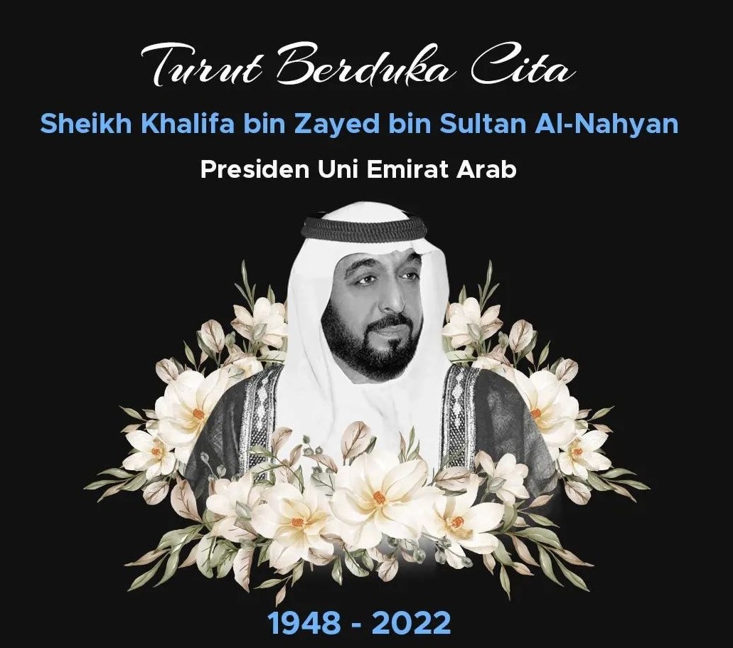 Presiden Uni Emirat Arab Sheikh Khalifa Bin Zayed Al Nahyan Meninggal Dunia