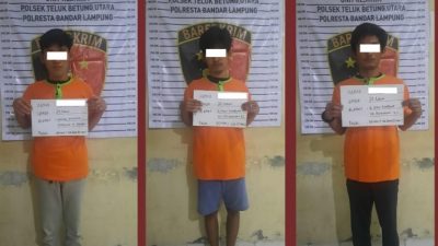 Polisi Menangkap Empat Orang Sedang Pesta Sabu-Sabu di Teluk Betung Lampung