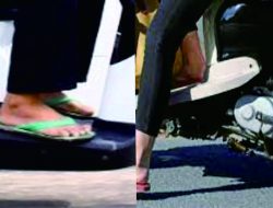 Naik Motor Pakai Sandal Jepit Akan Ditilang Polisi