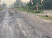 Baru Diperbaiki, Jalan Kembali Rusak di Lampung Tengah