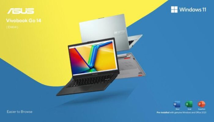 Cocok Untuk Pelajar, ASUS Vivobook Go 14 (E1404F) Laptop Tangguh dengan Performa Terbaik