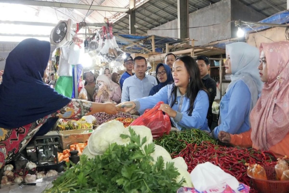 Ketua TP PKK Lamsel pantau pasokan bahan pokok jelang Ramadhan