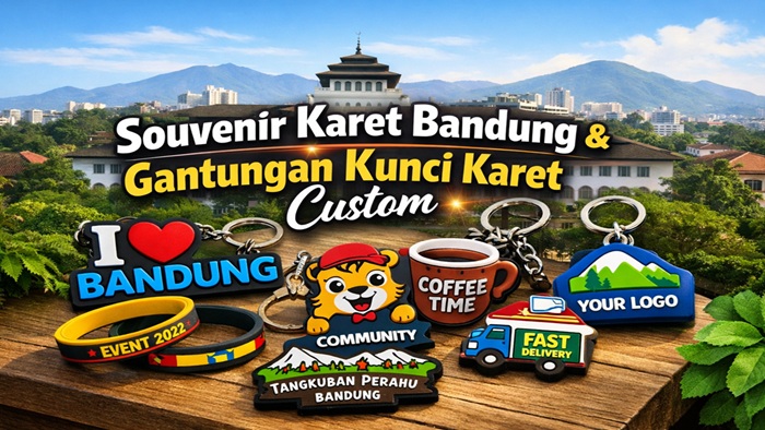 Souvenir Karet Bandung dan Gantungan Kunci Karet Custom untuk Berbagai Kebutuhan