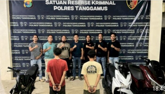 Polres Tanggamus Ungkap Kasus Curas di Kota Agung Timur, Dua Tersangka Diamankan